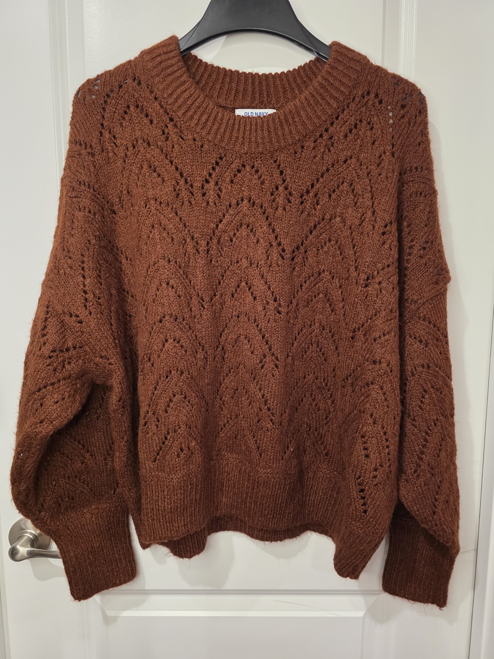 Old Navy Women's Crewneck Open-Knit Sweater